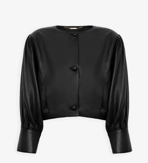 Chloé Cropped Blouson Leather Jacket